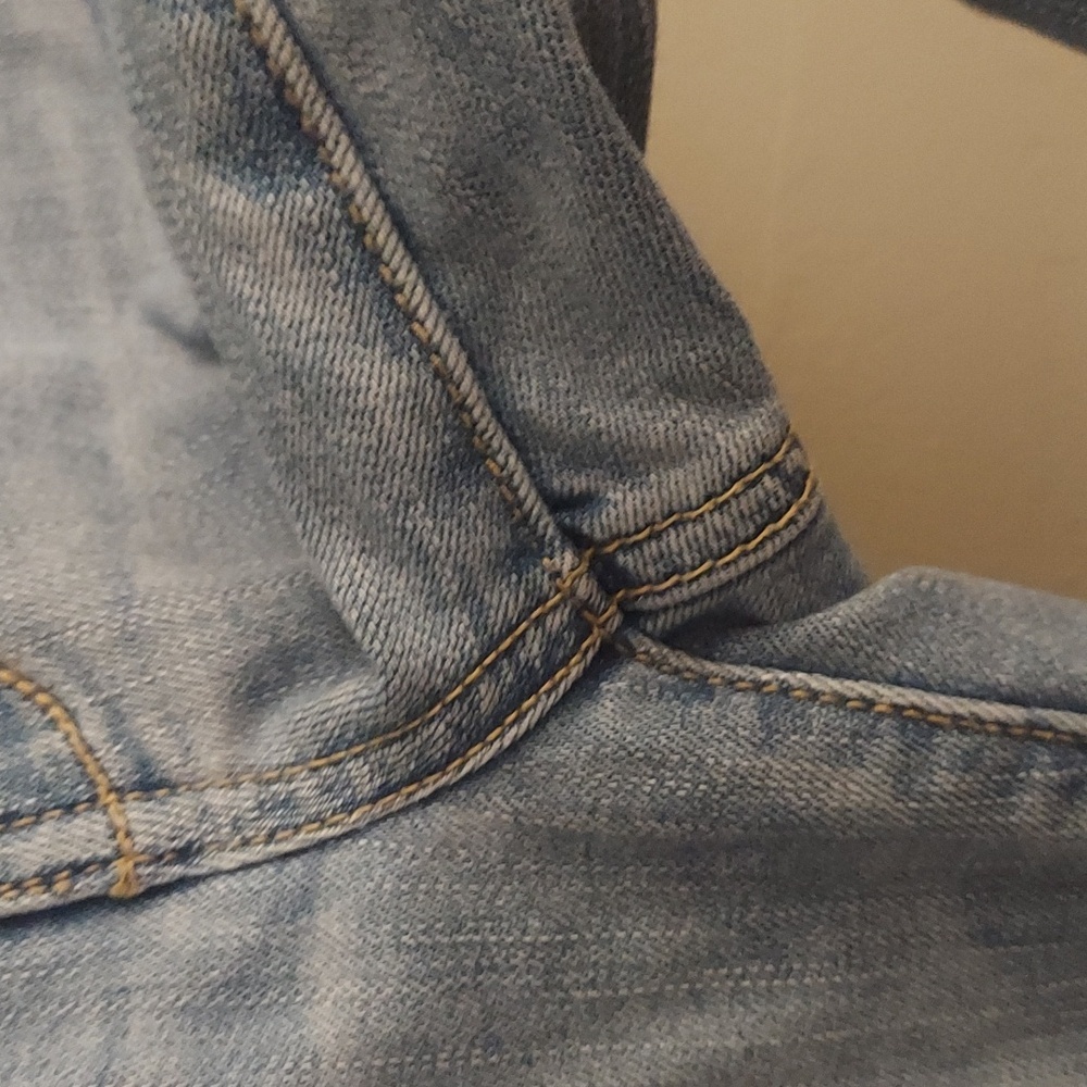 American Eagle Patchwork Lightwash Denim Skinny S… - image 3